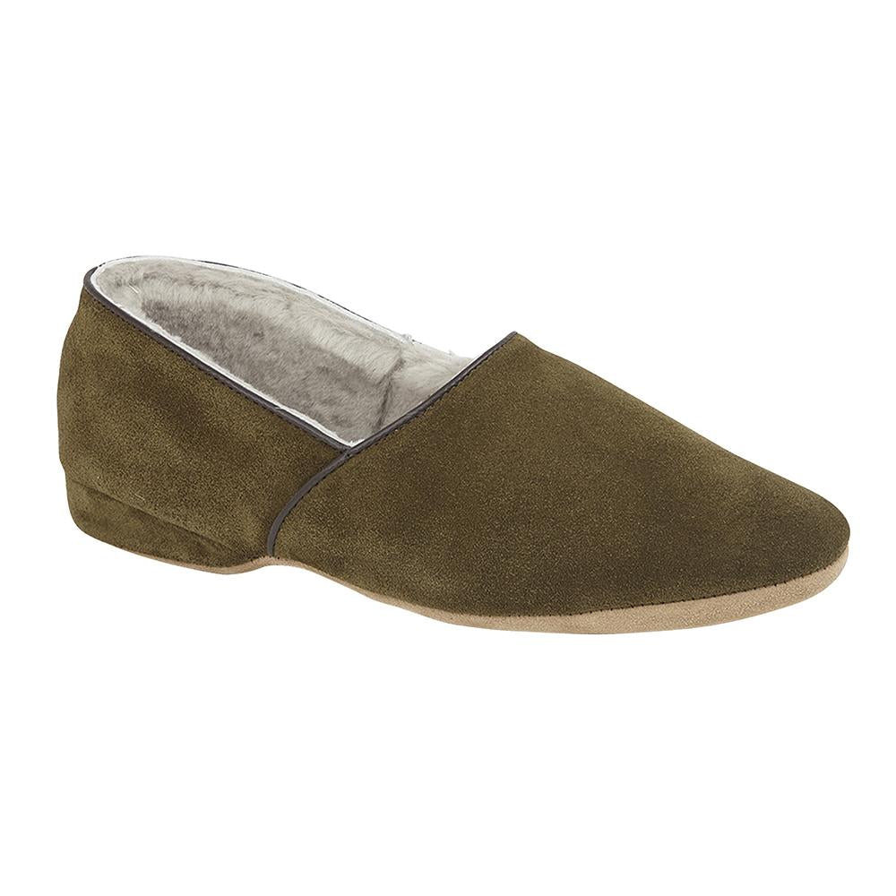 green loden slippers