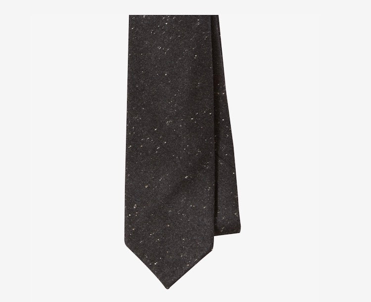 anthracite gray tie donegal speckled