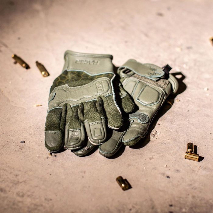 green military racer tactical glove