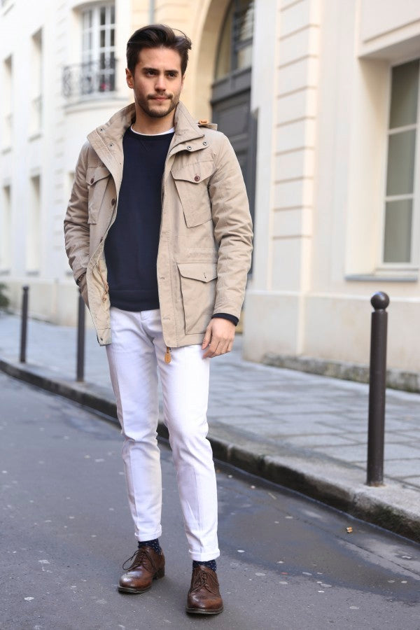 street style safari jacket for men