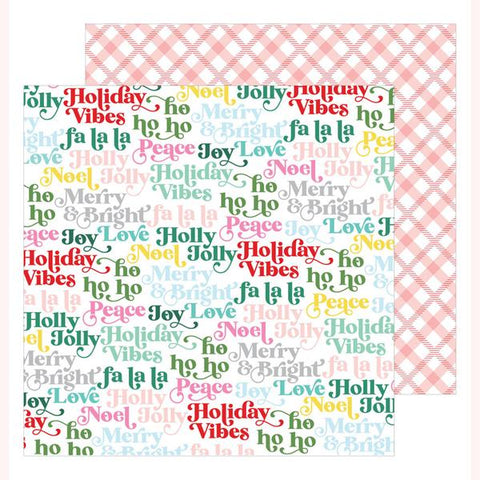 Pinkfresh Studio Holiday Magic Holly Jolly Patterned Paper