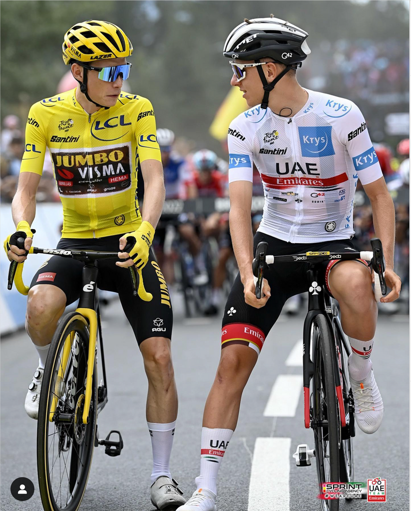 2023 Tour de France - Tadej Pogačar and Jonas Vingegaard