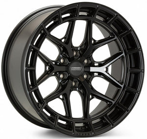 24X12 Vossen HFX-1 Satin Black (Hybrid Forged) (* May Require Trimming) (Extreme Deep Concave) 8x170 -44mm