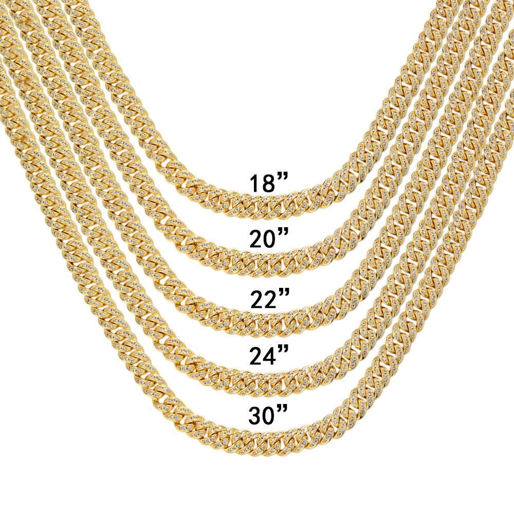 Silver 6MM Miami Cuban Link Choker Hip Hop Necklace 18-22 IN DS