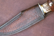 Custom leather knife sheath