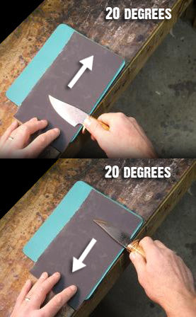 Knife Sharpening Technique 20 degrees