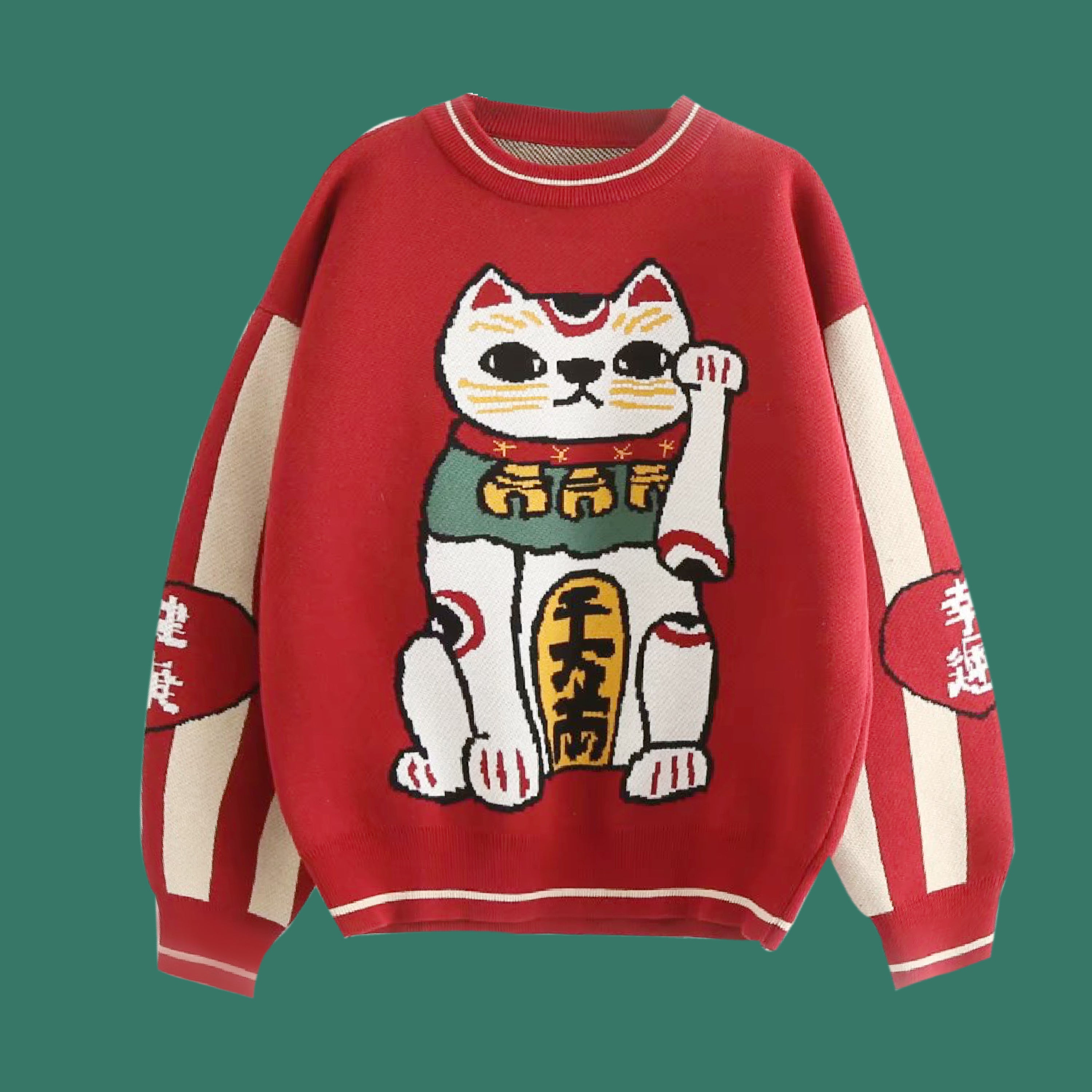 lucky cat sweater – kokopiecoco
