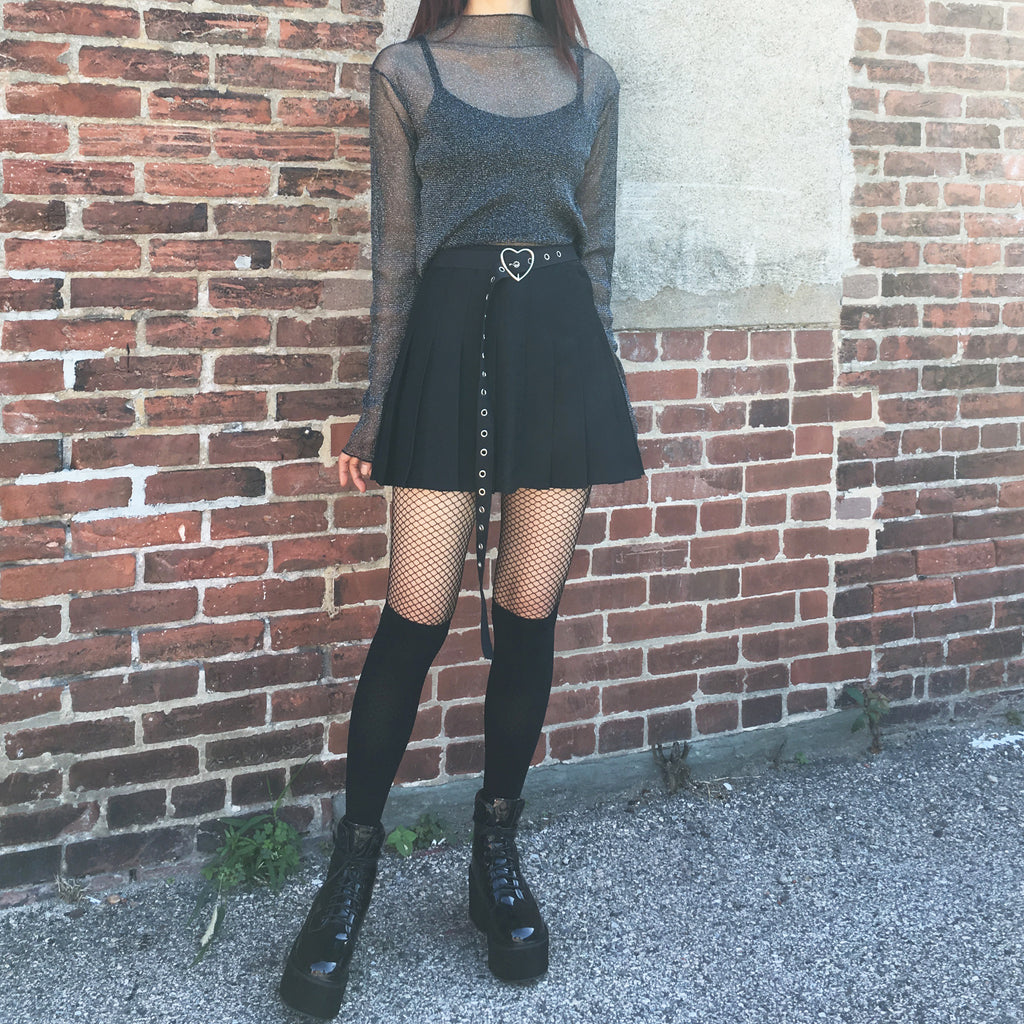 2018 Kawaii Goth-heart belt skirt – kokopiecoco