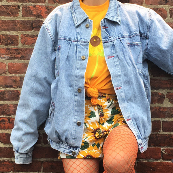 VINTAGE 80S DENIM Grunge JACKET – kokopiecoco