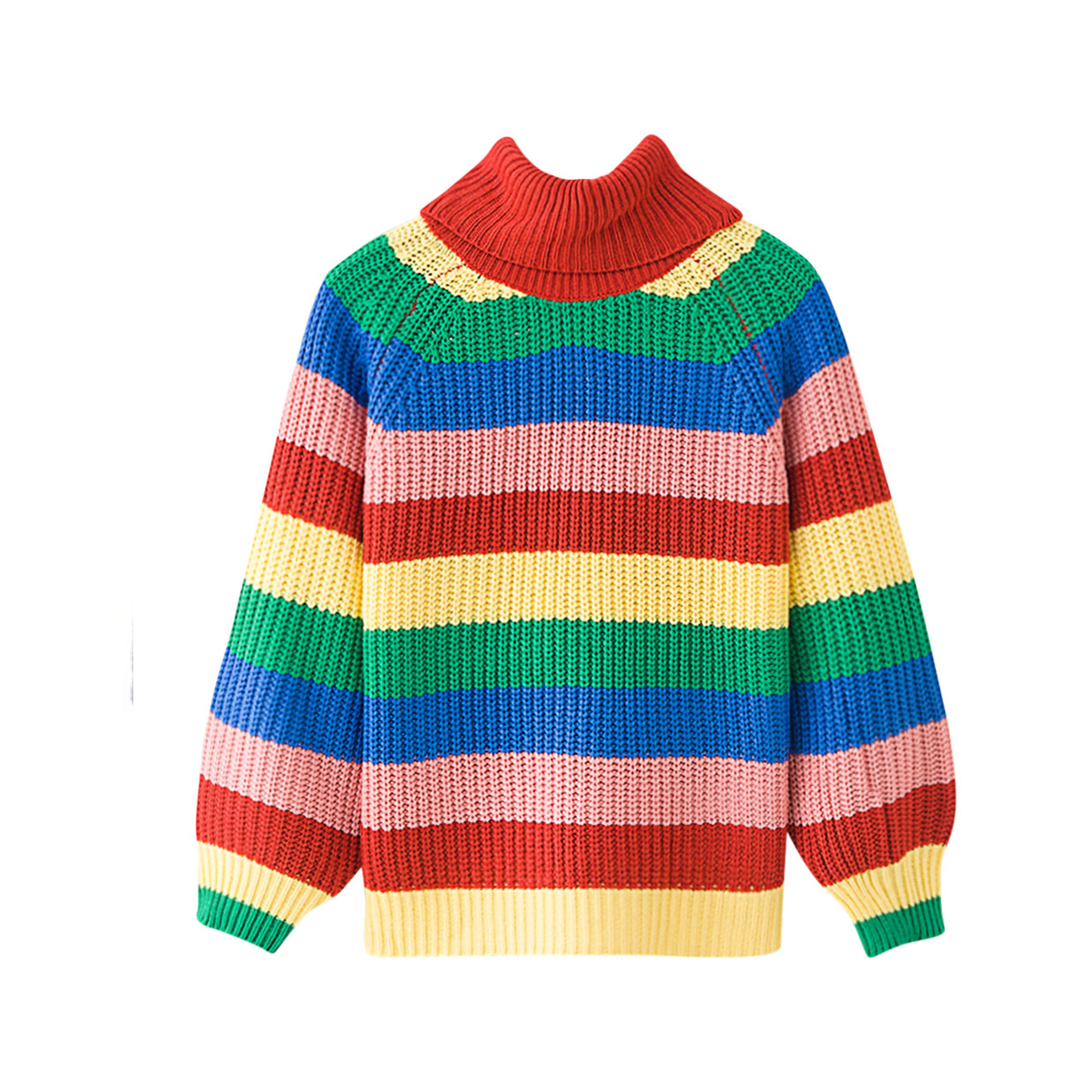 LOVE IS LOVE RAINBOW KNIT TOP kokopiecoco