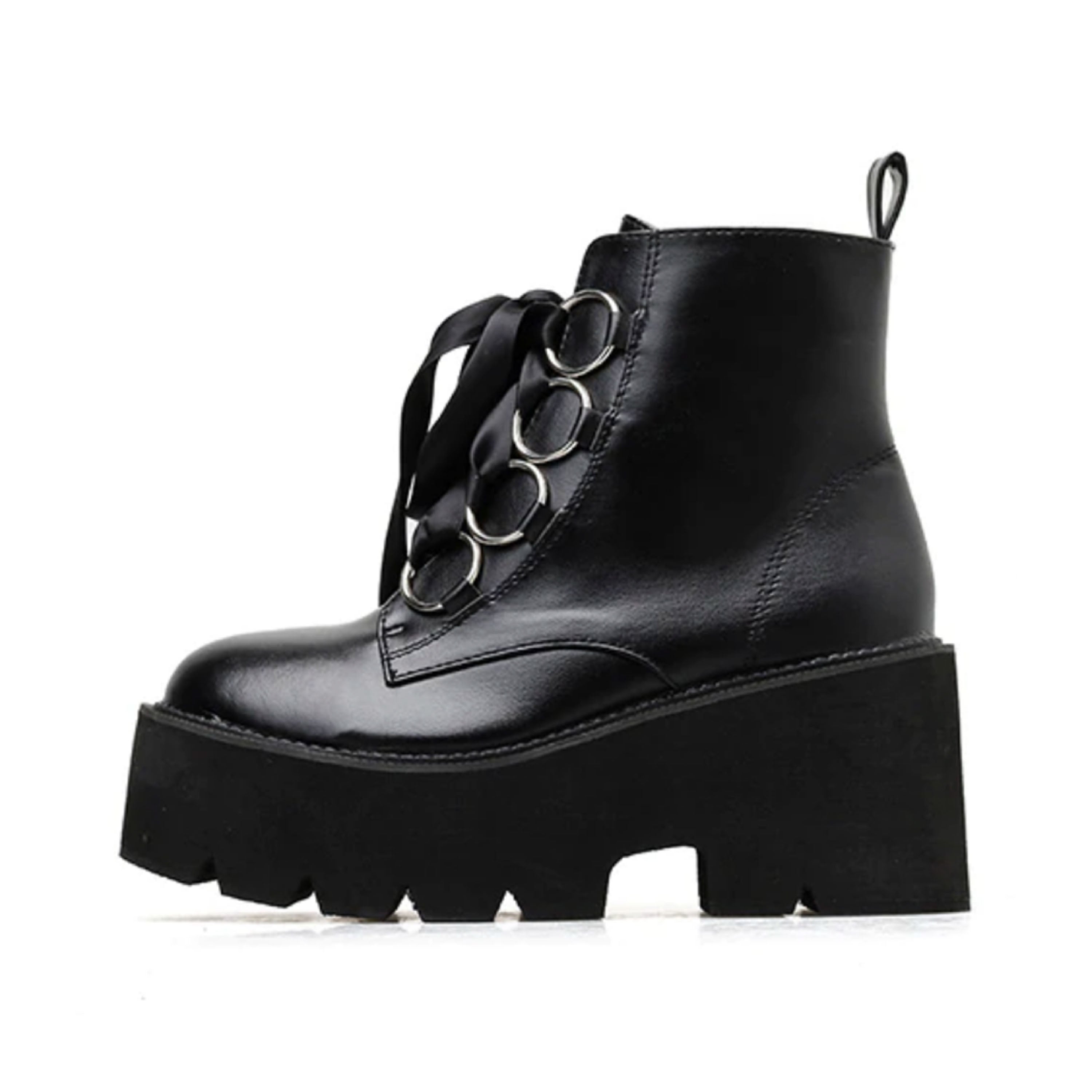 KAWAII GOTH GRUNGE RING LACE BOOTS – kokopiecoco