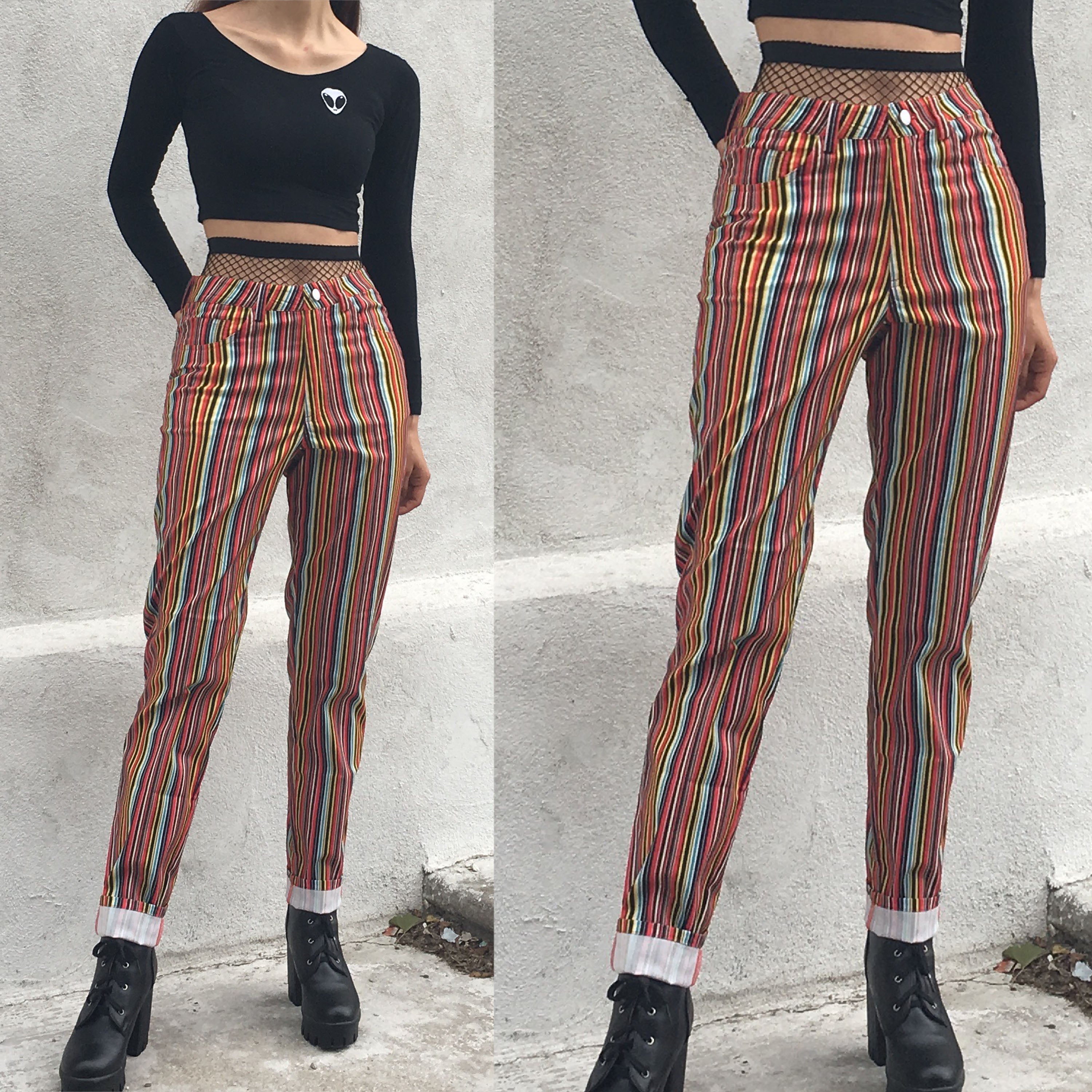 vintage high waisted trousers