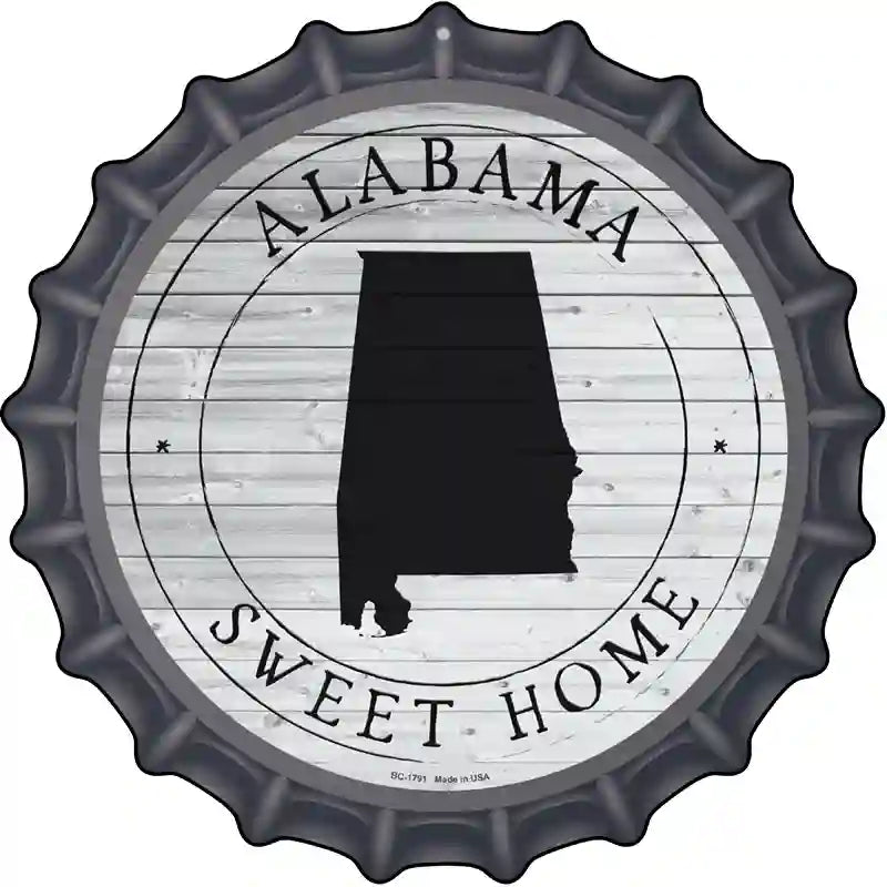 Alabama Sweet HOME Novelty Metal Bottle Cap Sign BC-1791