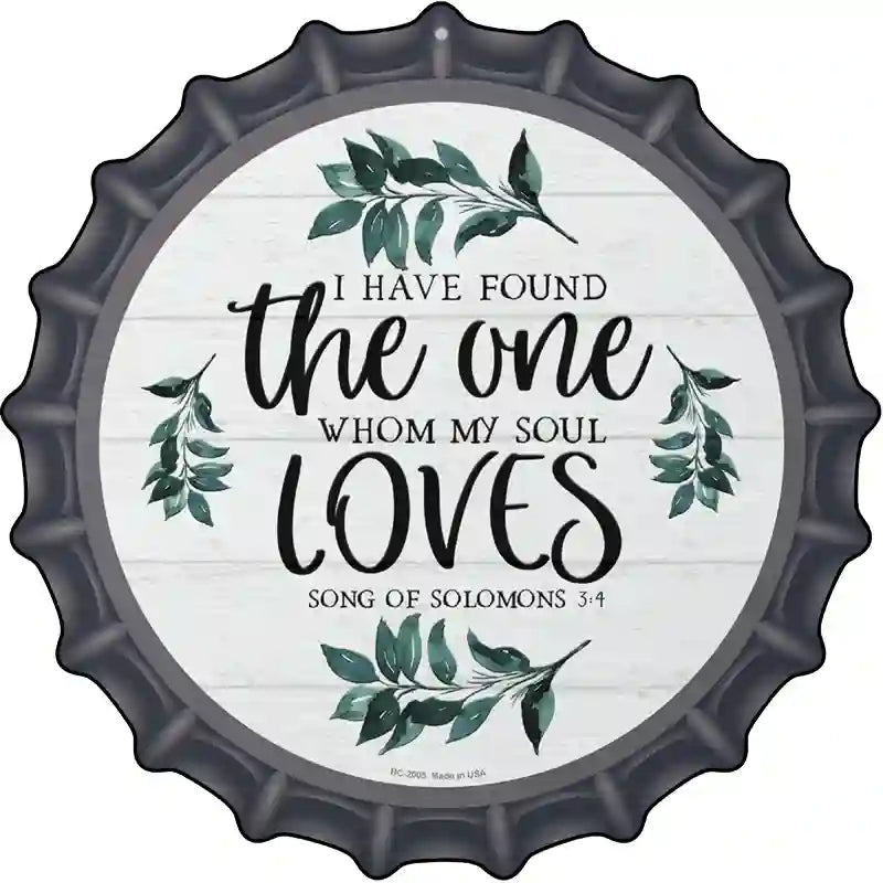 THE ONE Novelty Metal Bottle Cap Sign