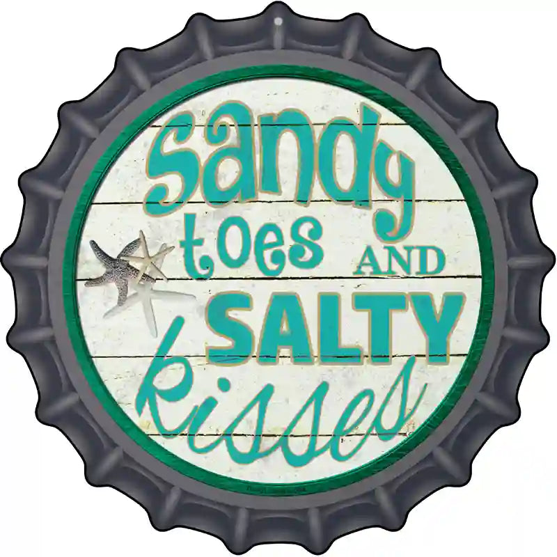 Sandy Toes Novelty Metal Bottle CAP Sign BC-631
