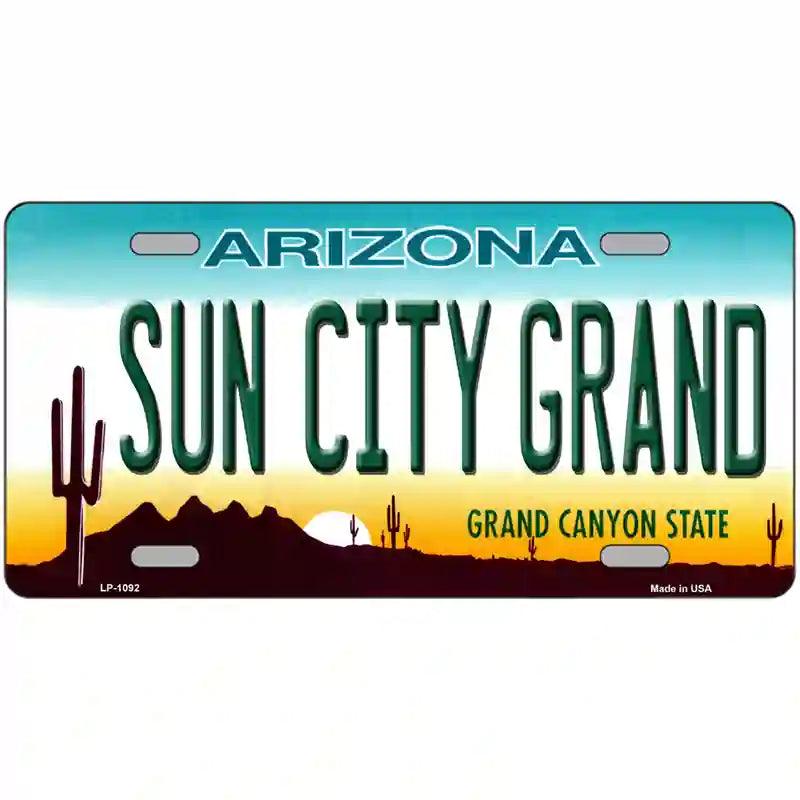 SUN City Grand Arizona Novelty Metal License Plate
