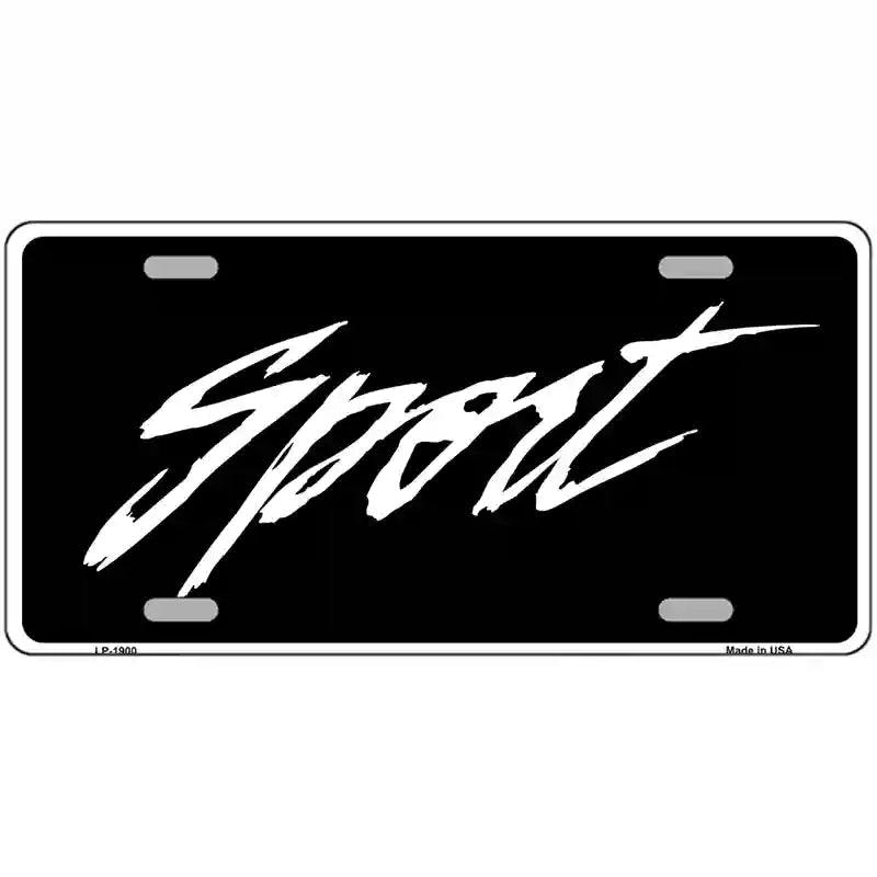 SPORT Metal Novelty License Plate