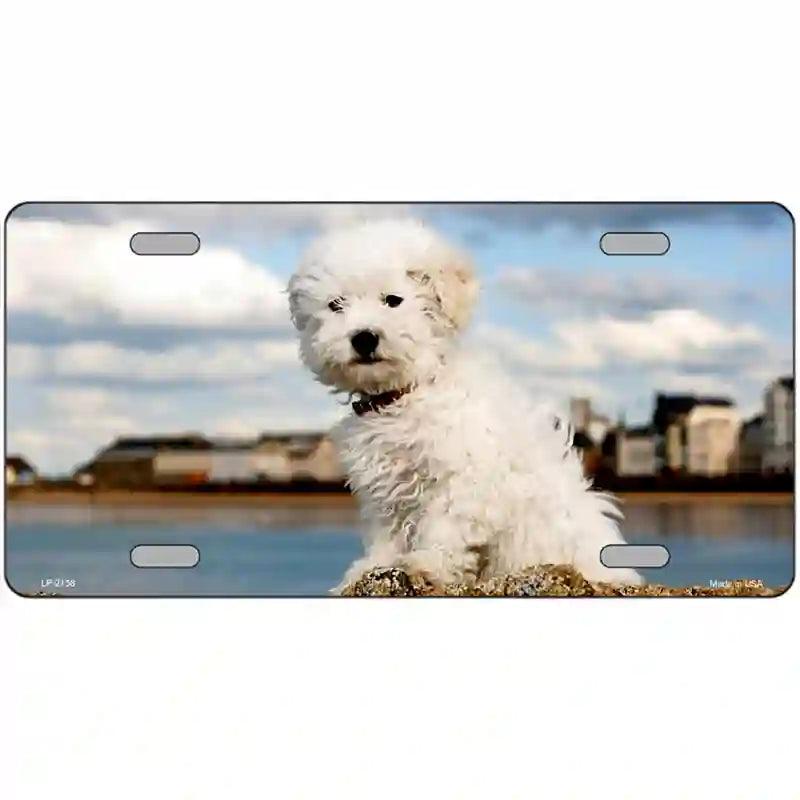 Bichon Frise DOG Metal Novelty License Plate
