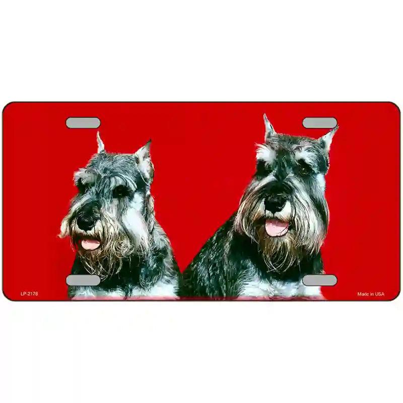 Schnauzer DOG Metal Novelty License Plate