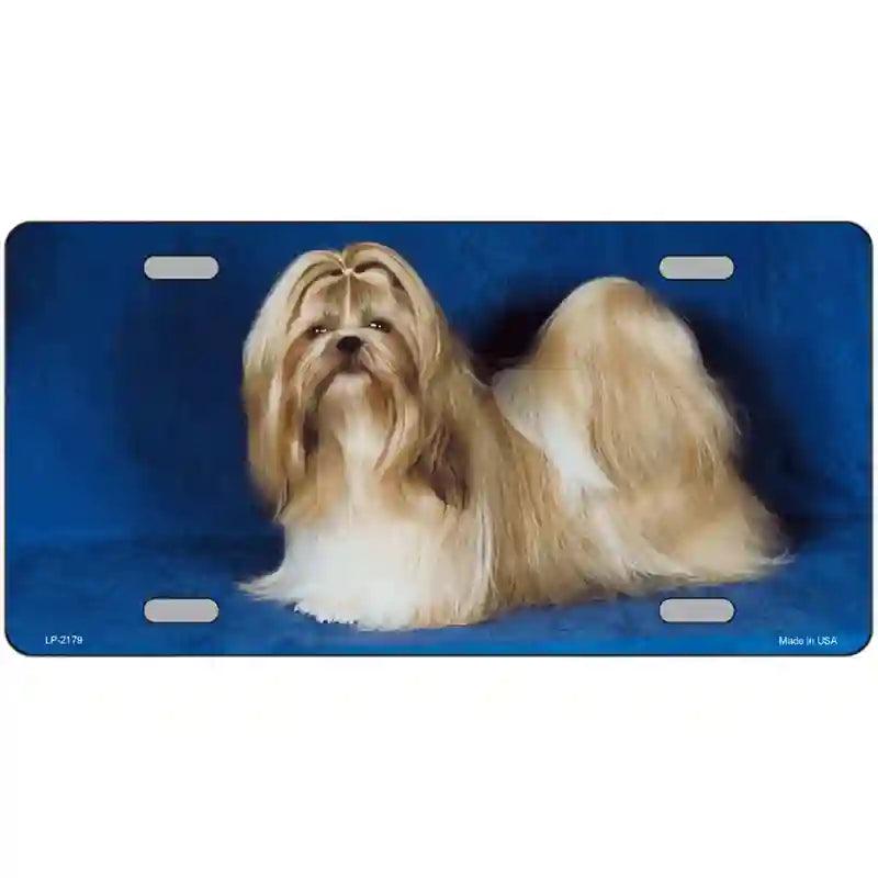 Shih Tzu DOG Metal Novelty License Plate