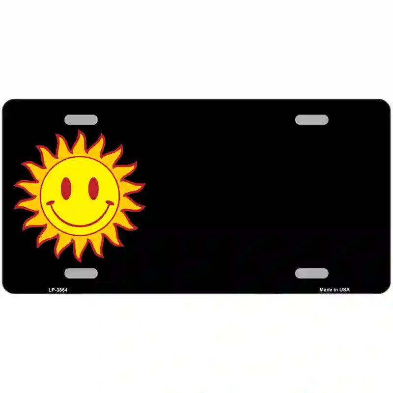 SUN Smiley Offset Metal Novelty License Plate