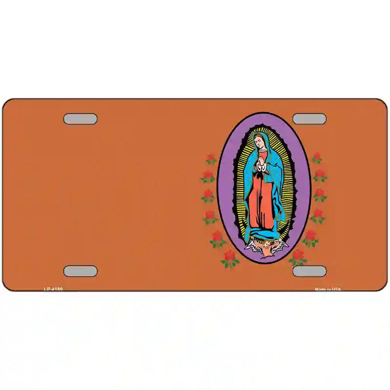 Virgin Mary COPPER Metal Novelty License Plate