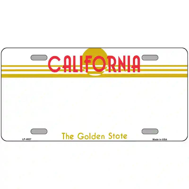 CALIFORNIA Golden State Plate Novelty State Blank Metal License Plate