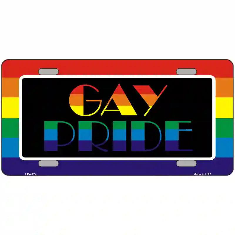 Gay PRIDE Metal Novelty License Plate