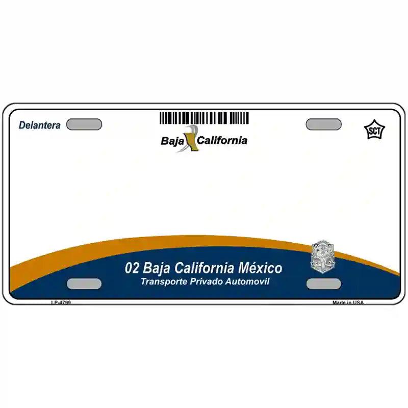 Baja CALIFORNIA Novelty Metal License Plate