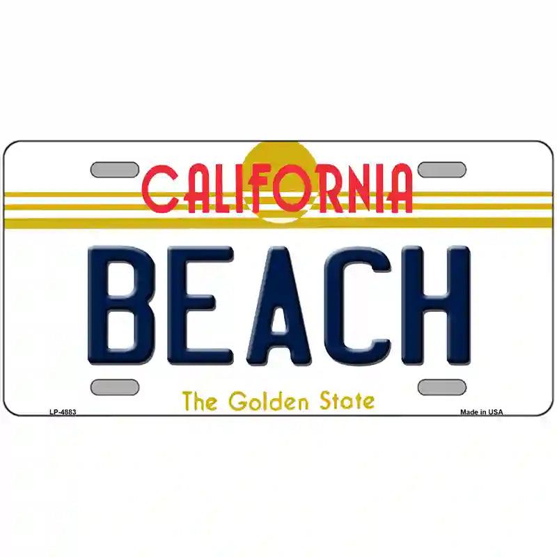 Beach CALIFORNIA Novelty Metal License Plate