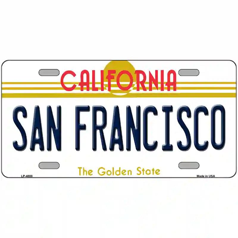 San Francisco CALIFORNIA Novelty Metal License Plate