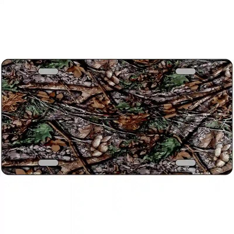 Branches CAMOUFLAGE Metal Novelty License Plate