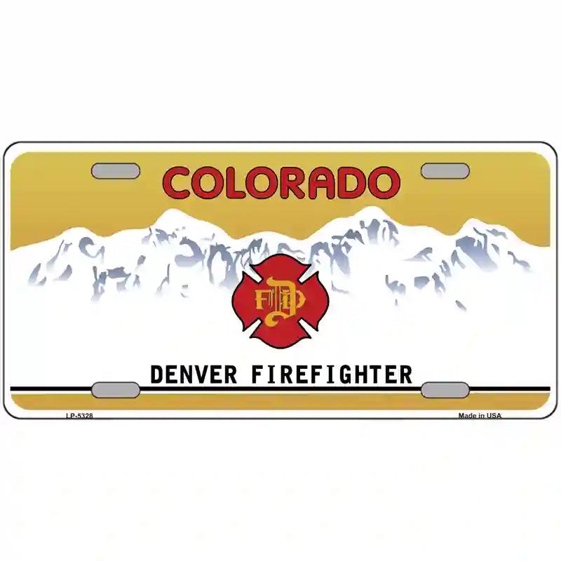DEnvEr FirE FightEr MEtal NovElty LiCEnsE PlatE