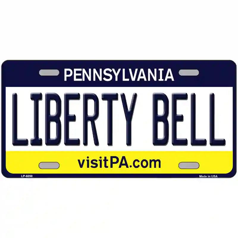 Liberty BELL Pennsylvania State Novelty Metal License Plate