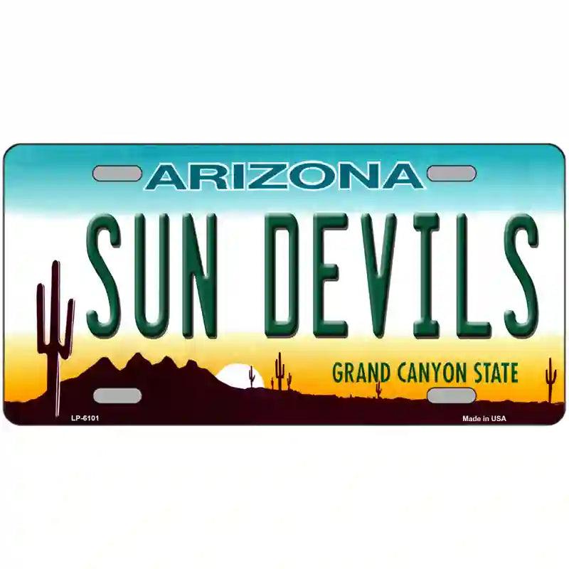 Arizona SUN Devils Novelty Metal License Plate