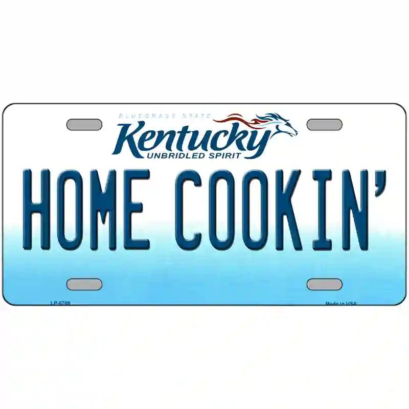 HOME Cookin Kentucky Novelty Metal License Plate