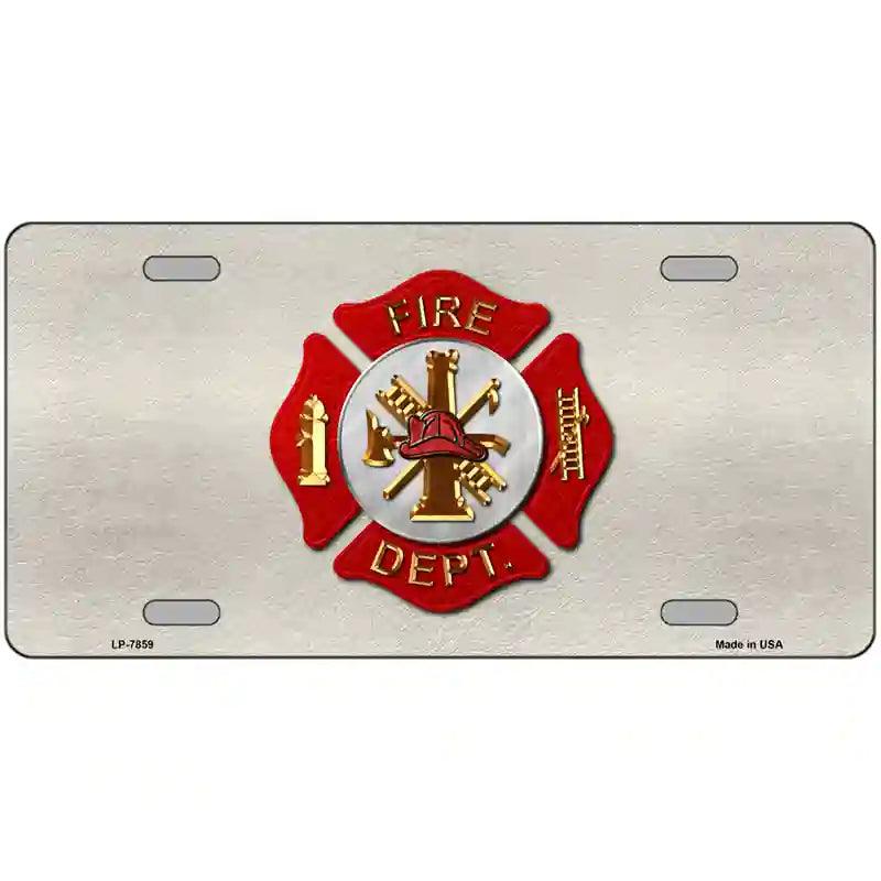 FirE DEpartmEnt MEtal NovElty LiCEnsE PlatE