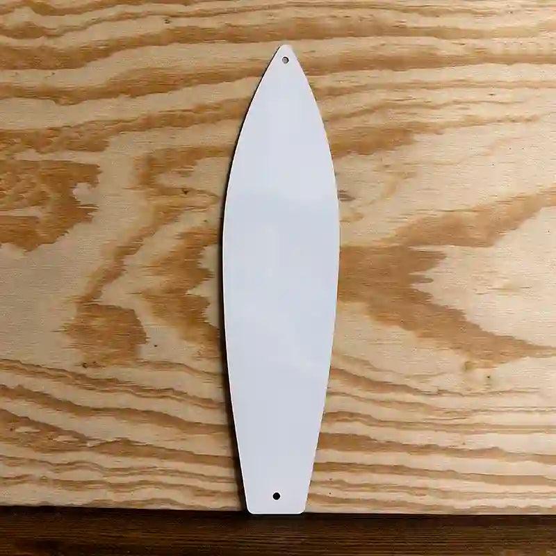 ''White Solid Dye Sublimation Blank 17'''' SURFBOARD Sign SB-000''