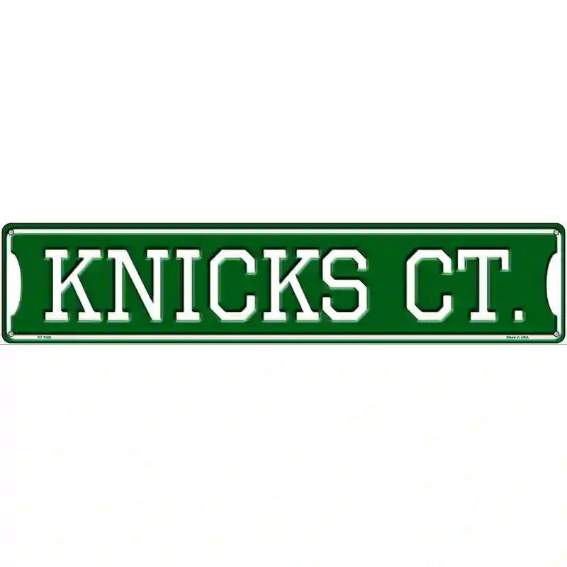 Knicks CT Novelty Metal Street Sign