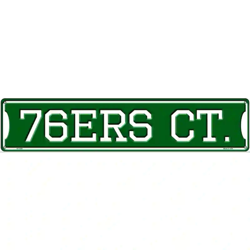 76ers CT Novelty Metal Street Sign