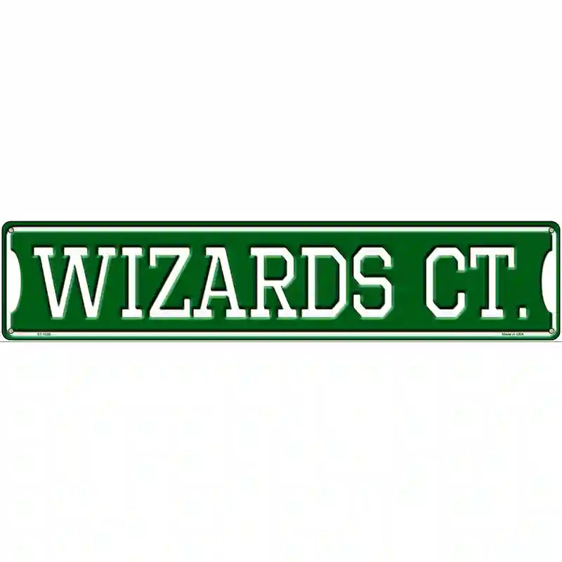 Wizards CT Novelty Metal Street Sign