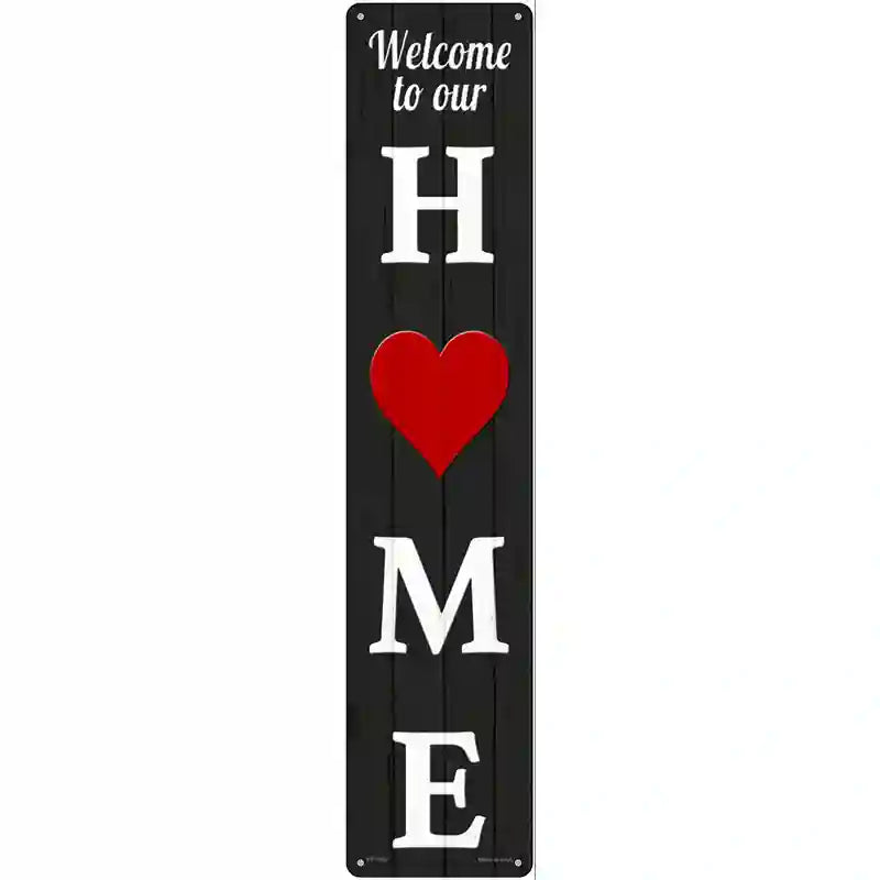 HOME Heart Novelty Metal Street Sign