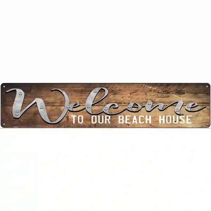 Welcome to our BEach HOUSE Novelty Metal Street Sign