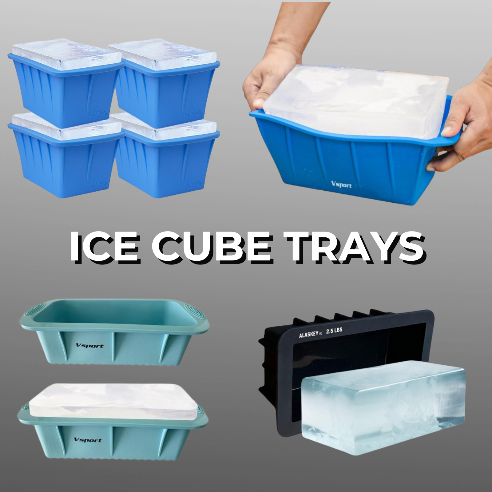 ICE CUBE TRAYS FOR ICE BATH - Tools for All on the Path to Refreshing Mind and Body Recovery!