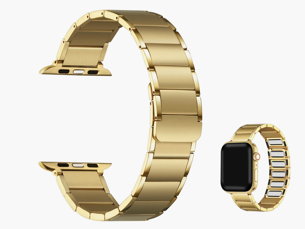 Bracelet Apple Watch plaqué or