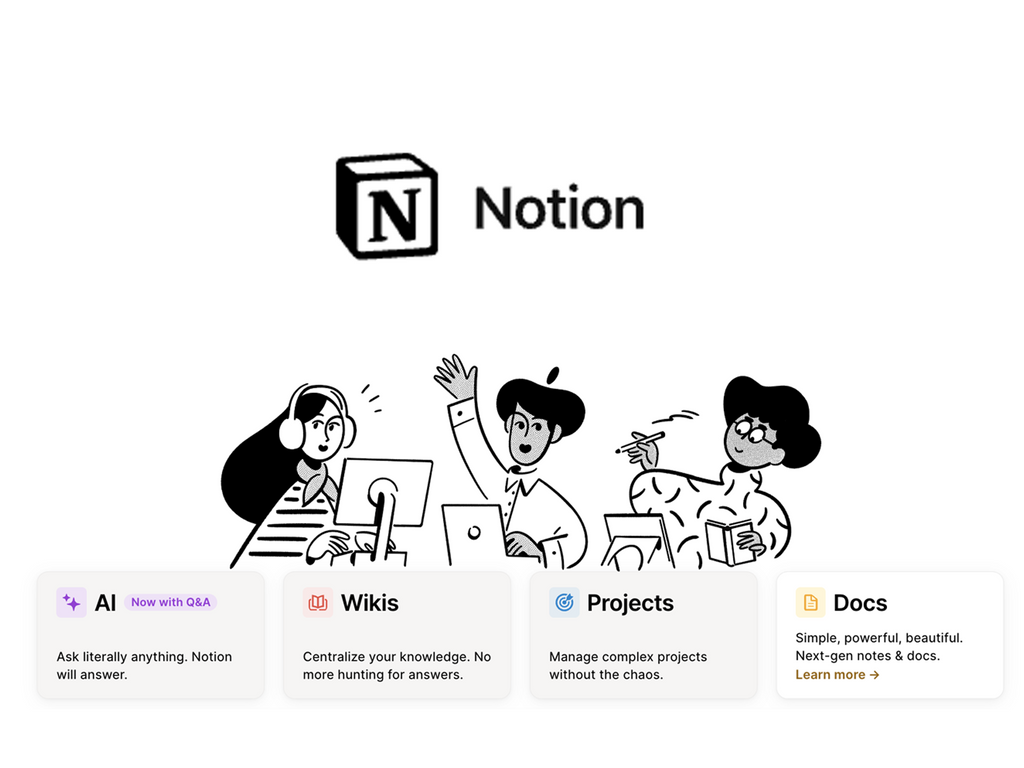 Notion - Meilleures applications pour la productivité