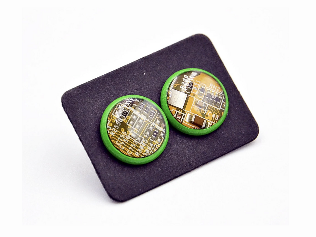 Techy Mothers Day Gift Ideas - Circuit Board Earrings