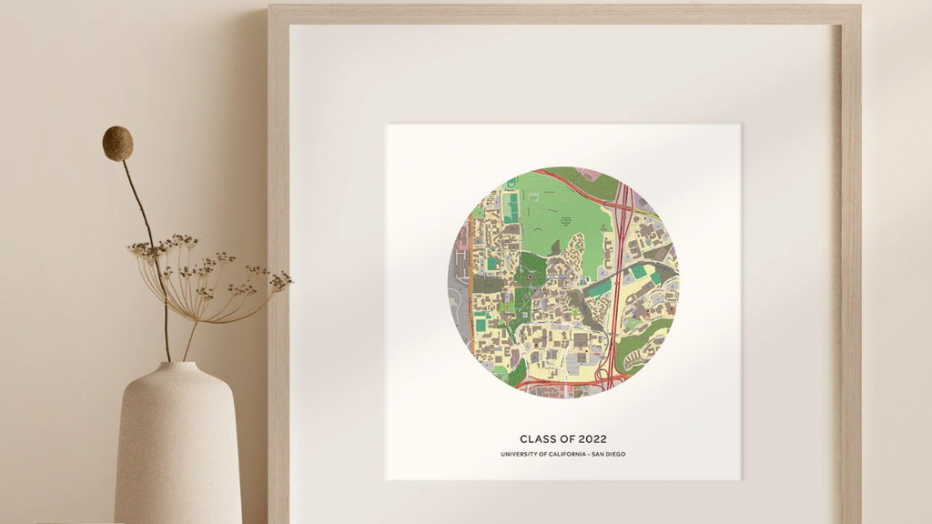 Personalized Campus Map - gift idea