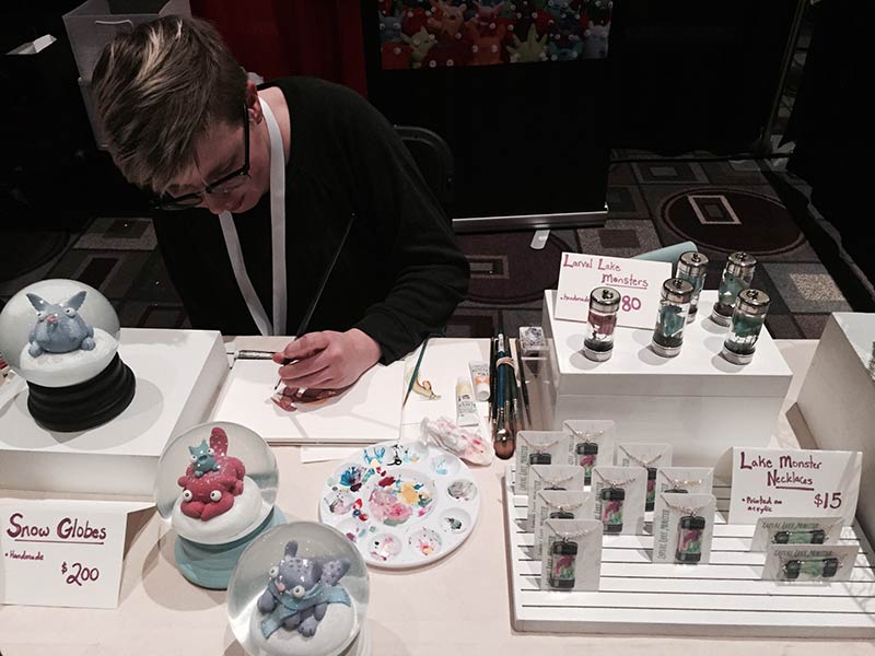 Demostración del artista en DesignerCon