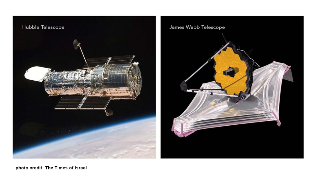 Hubble y JWST - Telescopio espacial James Webb